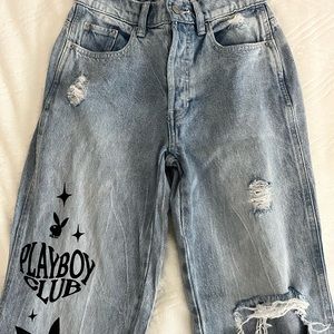 High Rise Playboy by Pacsun jeans.